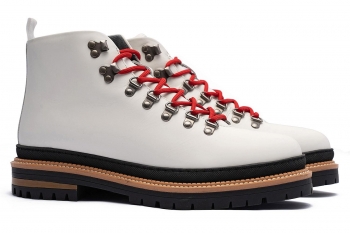 White genuine leather shoes