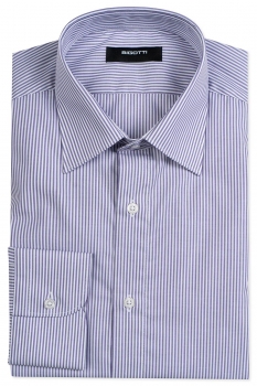 Slim body lila stripe shirt