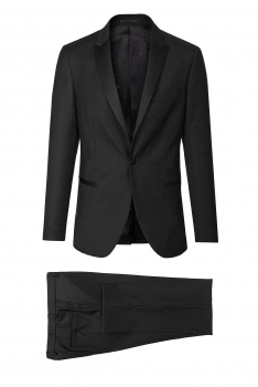 Slim negru uni costume