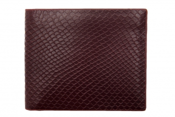 Wallet burgundy genuine leather