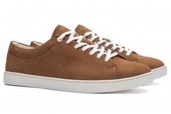 Sneakers bej piele naturala