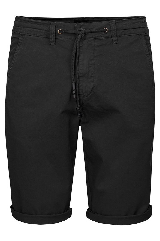 Pantaloni scurti slim negri uni