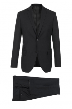Slim body Black Plain Suit