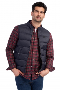 Slim body navy plain waistcoat