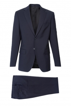 Superslim navy plain suit