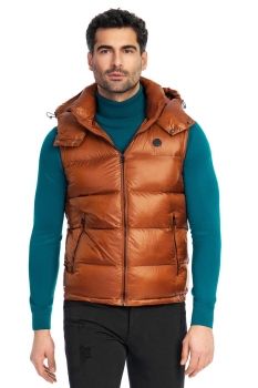 Slim body brown plain waistcoat