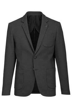 Slim body black plain blazer