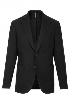 Sacou slim negru uni
