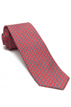 Red Floral Tie