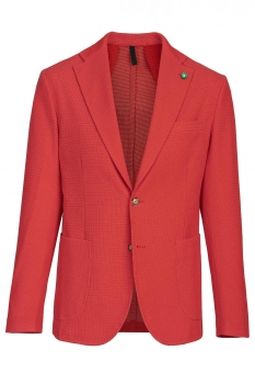 Slim body orange plain blazer