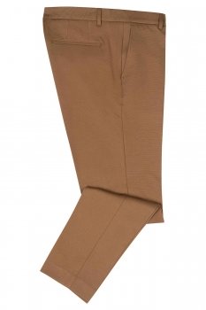 Pantaloni slim maro uni