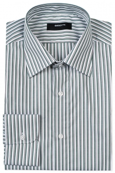Slim body white stripe shirt