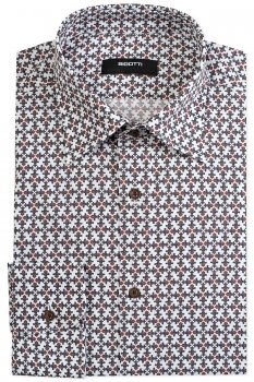 Camasa shaped alba print floral