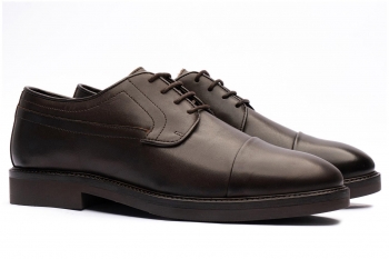 Brown genuine leather shoes