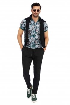 Pantaloni slim negri uni