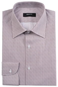 Superslim white geometric shirt