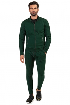 Pantaloni trening slim verzi uni