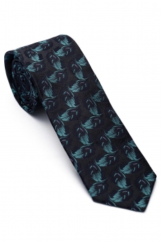 Matase tesuta gri floral