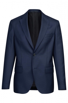 Slim body navy plain blazer