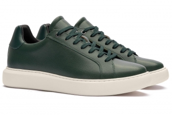 Sneakers verzi piele naturala