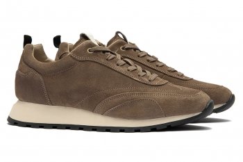 Sneakers bej piele naturala