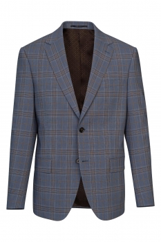 Slim bleu carouri sacouri