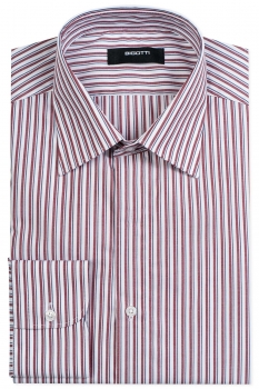 Slim body white stripe shirt