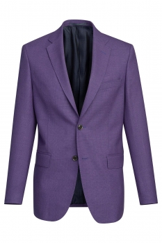 Slim body purple plain blazer
