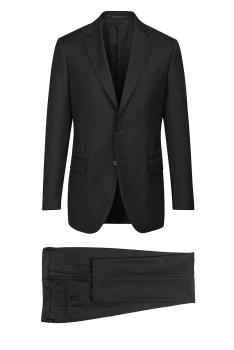 Superslim Black Plain Suit