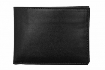 Wallet black genuine leather