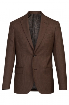 Slim body brown plain blazer
