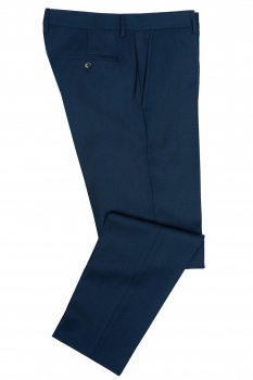 Slim body blue plain trousers