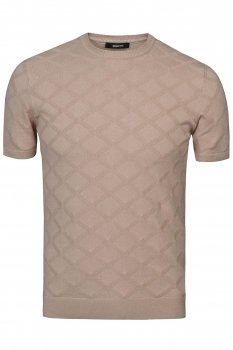 Tricou slim bej uni