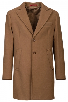 Beige Plain Coat