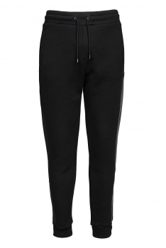 Slim body black plain trousers