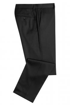 Slim body black plain trousers