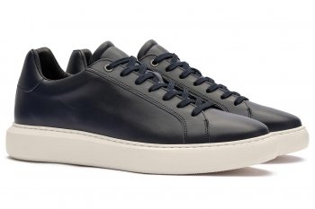 Sneakers bleumarin piele naturala talpa extra light