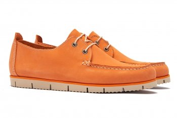 Boat shoes oranj piele nabuc