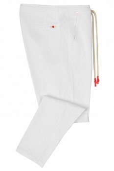 Baggy white plain trousers