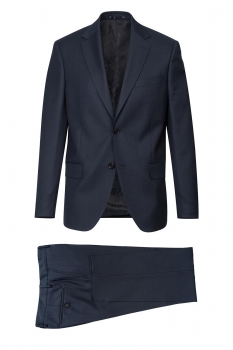 Slim body navy plain suit