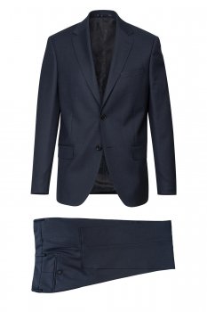 Costum slim conti bleumarin uni