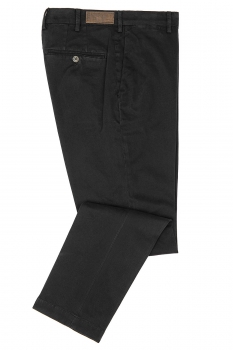 Regular black plain trousers