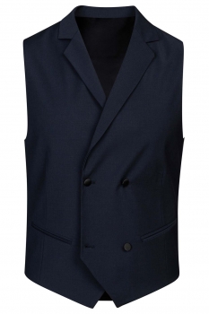 Slim body navy plain waistcoat