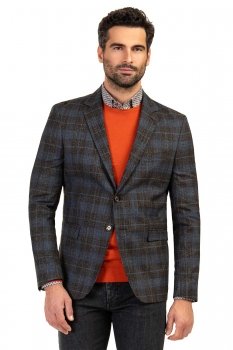 Pulover regular oranj guler  rotund