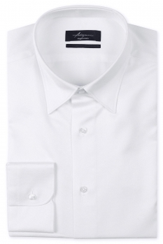 Shaped white plain shirt