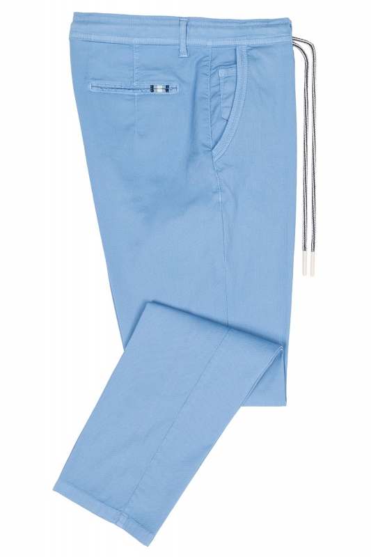 Bigotti Pantaloni baggy bleu uni