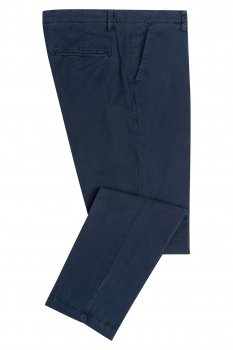 Pantaloni slim bleu uni