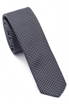 Matase tesuta bleumarin geometric