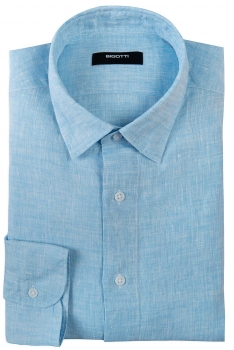 Superslim bleu uni camasi
