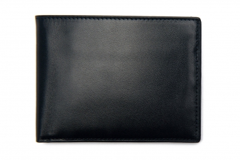 Wallet navy genuine leather